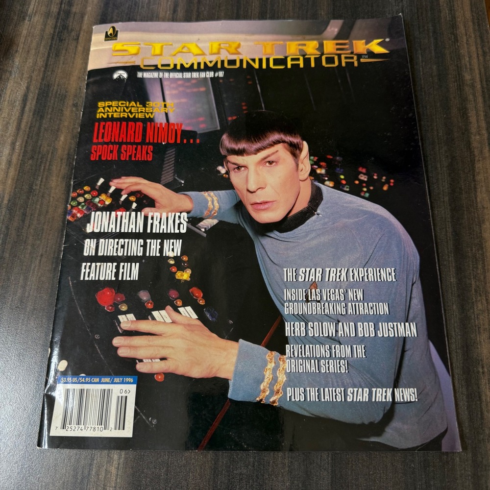 Star Trek Communicator Magazine The Official Star Trek Fan Club June July 1996